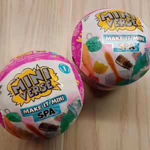 2 PACK of MGA's Miniverse‎ Make It From Scratch Series 1 Mini Spa
